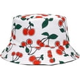thumbnail image 1 of CoCopeaunts Men Fisherman Hat Cherry Fruit Cotton Women Bucket Hat Summer Travel Packable Wide Brim Reversible Fisherman Cap, 1 of 8