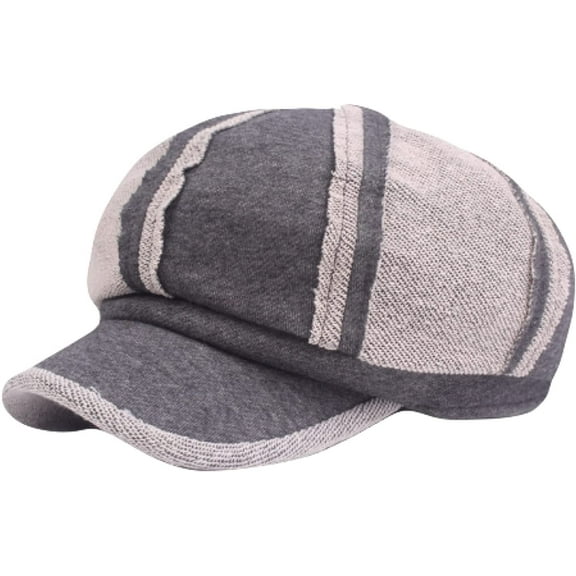 CoCopeaunts Men Women Beret Shabby Patchwork Style Cotton Female Berets Casual Artist Painter Octagonal Newsboy Cap
