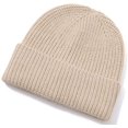 thumbnail image 1 of CoCopeaunts Men's Beanie Cap Winter Stylish Thick Cuffed Hat Stretchy Warm Skull Cap Running Sport Cable Hat Ski Stocking Hat Gift, 1 of 1