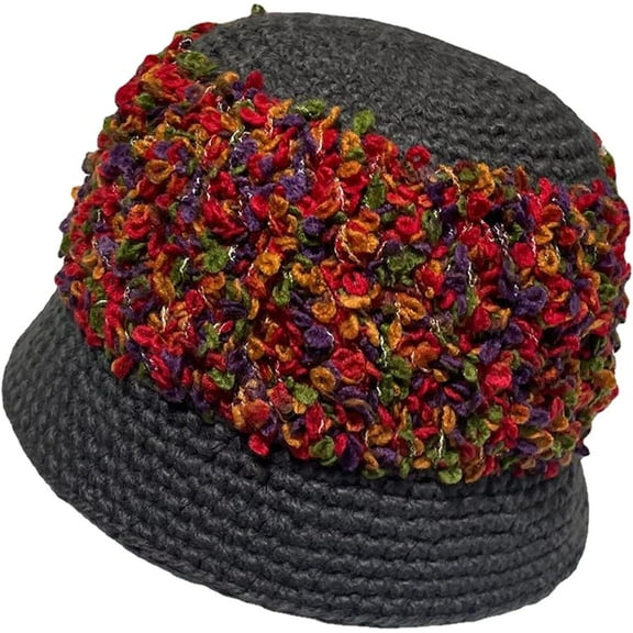 CoCopeaunts Mens Bucket Hat Color Matching Knitted Fisherman Hat Women Autumn Winter Leisure Outdoor Warm Dome Beanies Caps