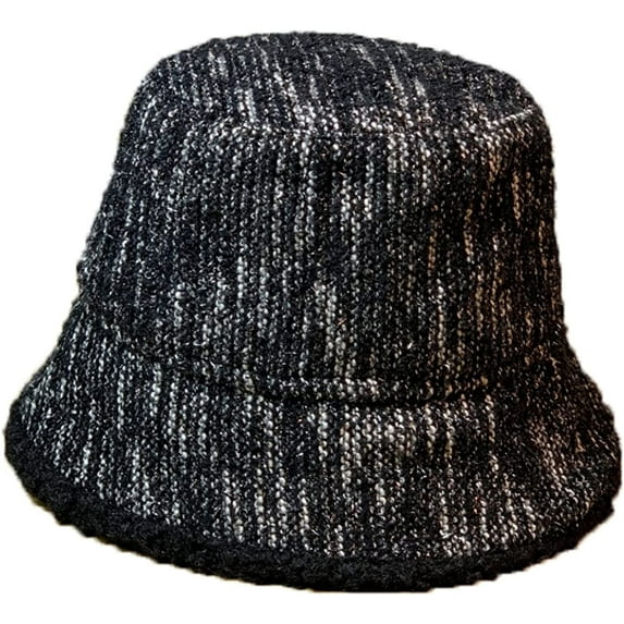CoCopeaunts Mens Bucket Hat Outdoor Foldable Fisherman Hat for Women Lambs Wool Japanese Cute Girls Casual Winter Warm Basin Hat