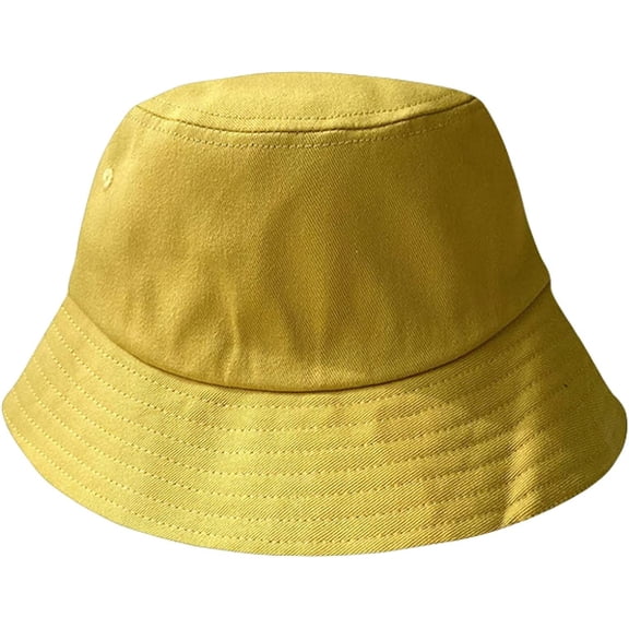 CoCopeaunts Mens Bucket Hat Solid Colors Summer Spring Women Sun Cap Breathable Packable Cotton Outdoor Fisherman Hat