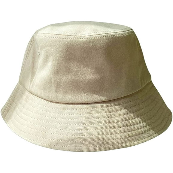 CoCopeaunts Mens Bucket Hat Solid Colors Summer Spring Women Sun Cap Breathable Packable Cotton Outdoor Fisherman Hat