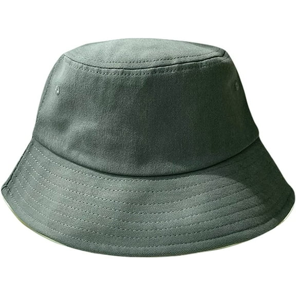 CoCopeaunts Mens Bucket Hat Solid Colors Summer Spring Women Sun Cap Breathable Packable Cotton Outdoor Fisherman Hat