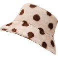 thumbnail image 1 of CoCopeaunts Mens Bucket Hat Winter Thickened Warm Fashion Dots Ear Protector Cap Lady Outdoor Hiking Camping Fisherman Hat, 1 of 8