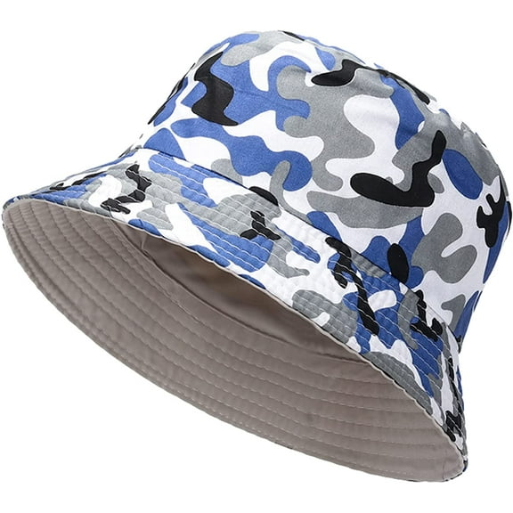 CoCopeaunts Mens Bucket Hats Two Side Wear Women Folding Outdoor Thin Breathable Fishermen Hats for Unisex Casual All-Match