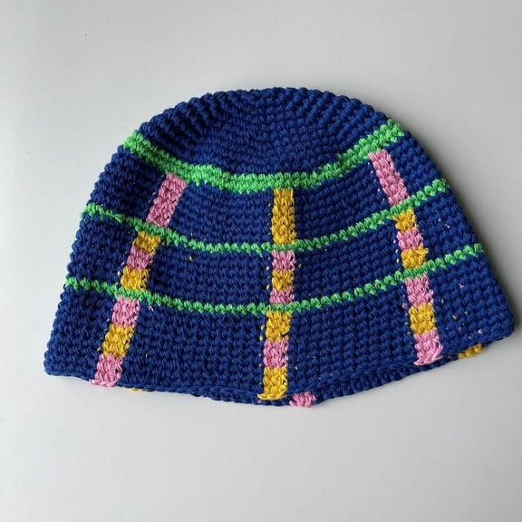 CoCopeaunts Mix-color Knitted Bucket Hats For Women Spring Summer Travel Sunshade Hat Fishermen Cap For Lady Panama Outdoor Basin Cap Gorros