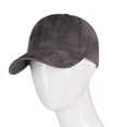 thumbnail image 1 of CoCopeaunts New Baseball Hat For women Suede Baseball Hat Men Hip Hop Suede for Ladies Black Grey Baseball Hats, 1 of 6