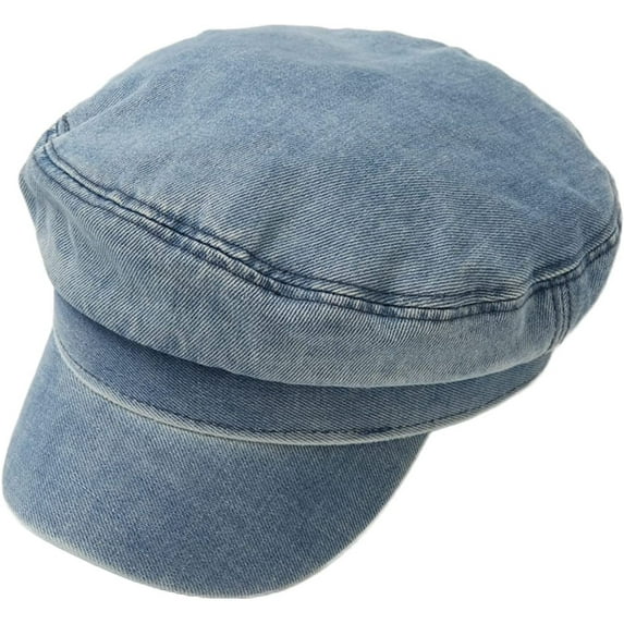 CoCopeaunts Newsboy Cap Autumn Winter Women Leisure Octagonal Hat Ladies Denim Beret Hat Cowboy Cap Beret Driving Hat