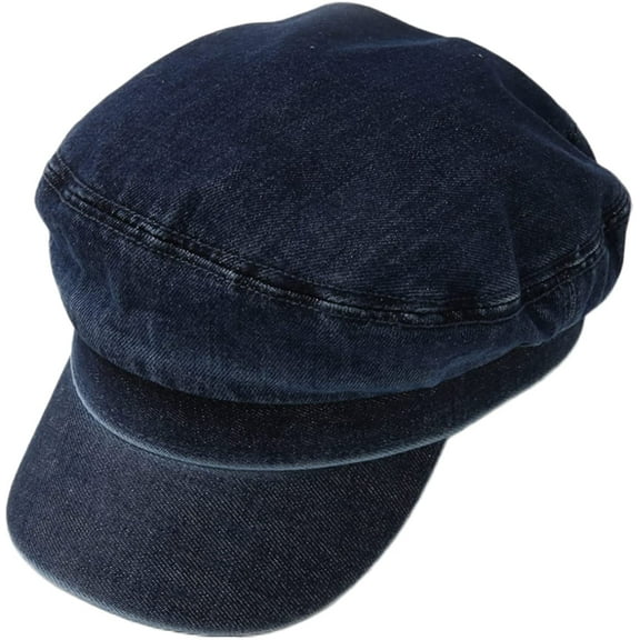 CoCopeaunts Newsboy Cap Autumn Winter Women Leisure Octagonal Hat Ladies Denim Beret Hat Cowboy Cap Beret Driving Hat