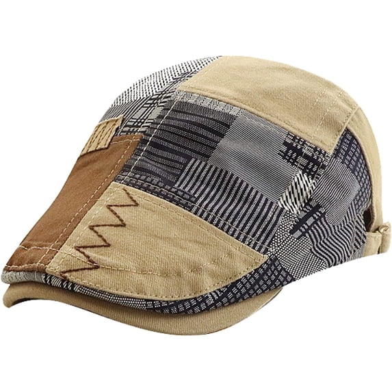 CoCopeaunts Newsboy Cap Beret Hats for Men Spring Autumn Winter Windproof Street Beret Hat Retro England Hat Peaked Painter Caps