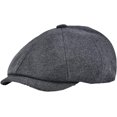 thumbnail image 1 of CoCopeaunts Newsboy Cap Big Size Cotton Flat Cap Men Women 8 Panel Ivy Caps Retro Beret Hat Soft Breathable Cabbie Hat, 1 of 7
