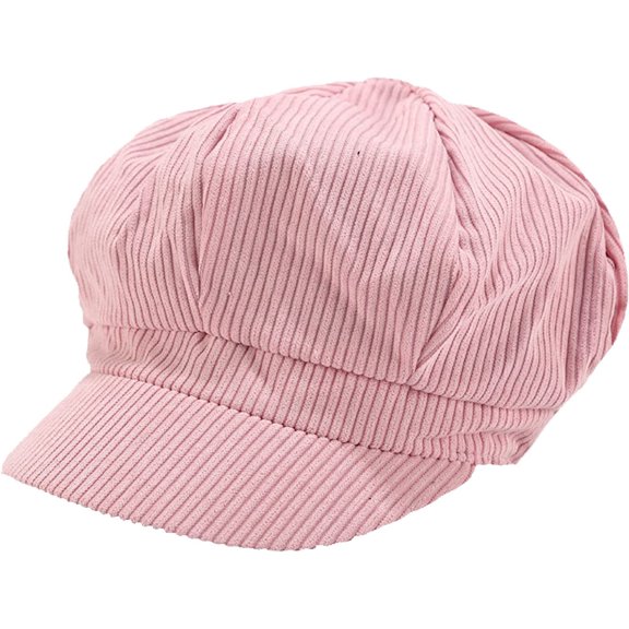 CoCopeaunts Newsboy Cap Corduroy Octagonal Hats Retro Solid Color Beret Winter Autumn Newsboy Hat Vintage Ivy Cap Painter Hat