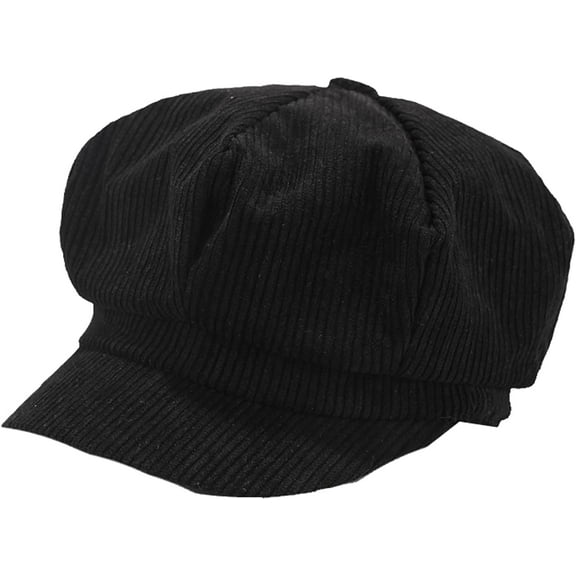CoCopeaunts Newsboy Cap Corduroy Octagonal Hats Retro Solid Color Beret Winter Autumn Newsboy Hat Vintage Ivy Cap Painter Hat
