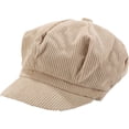 thumbnail image 1 of CoCopeaunts Newsboy Cap Corduroy Octagonal Hats Retro Solid Color Beret Winter Autumn Newsboy Hat Vintage Ivy Cap Painter Hat, 1 of 6
