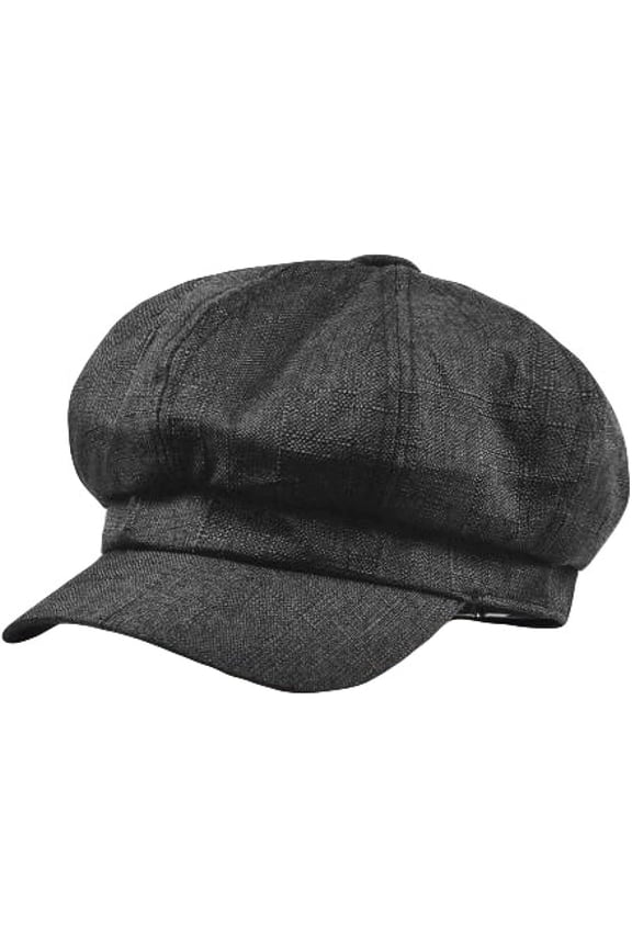 Newsboy Cap Cotton Linen Beret Hats for Women Summer Vintage Solid Octagonal Cap Ladies Baker Boy Artist Cap