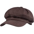 thumbnail image 1 of CoCopeaunts Newsboy Cap Fashion Solid Cotton Lined Newsboy Hats for Women Spring Summer Hats Felt Cap Winter Ladies Beret Cap, 1 of 7