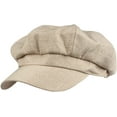 thumbnail image 1 of CoCopeaunts Newsboy Cap Fashion Solid Cotton Lined Newsboy Hats for Women Spring Summer Hats Felt Cap Winter Ladies Beret Cap, 1 of 7