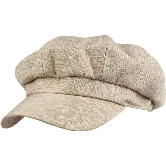 CoCopeaunts Newsboy Cap Fashion Solid Cotton Lined Newsboy Hats for Women Spring Summer Hats Felt Cap Winter Ladies Beret Cap