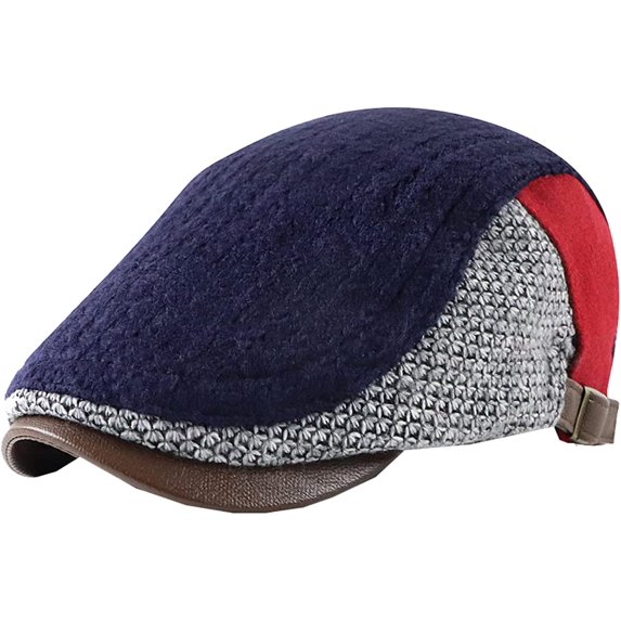 CoCopeaunts Newsboy Cap Retro Knitted Hat Casual Beret Newsboy Hat Winter Autumn Warm Cabbie Hats Drivers Cap for Women