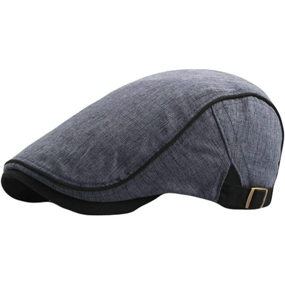 CoCopeaunts Newsboy Cap Spring Summer Men Women Hat Fashion Western Style Duckbill Ivy Flat Cap Adjustable Cotton Beret Cap