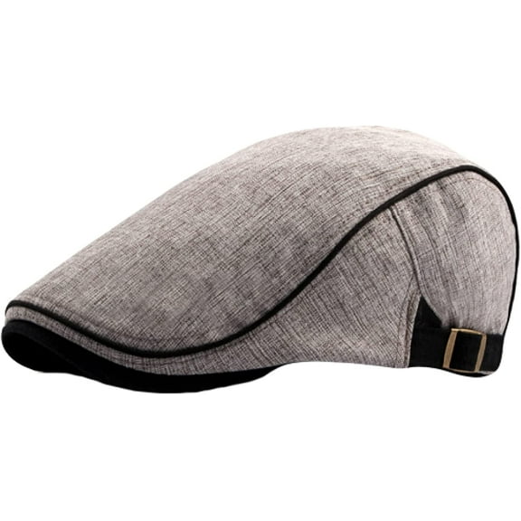 CoCopeaunts Newsboy Cap Spring Summer Men Women Hat Fashion Western Style Duckbill Ivy Flat Cap Adjustable Cotton Beret Cap