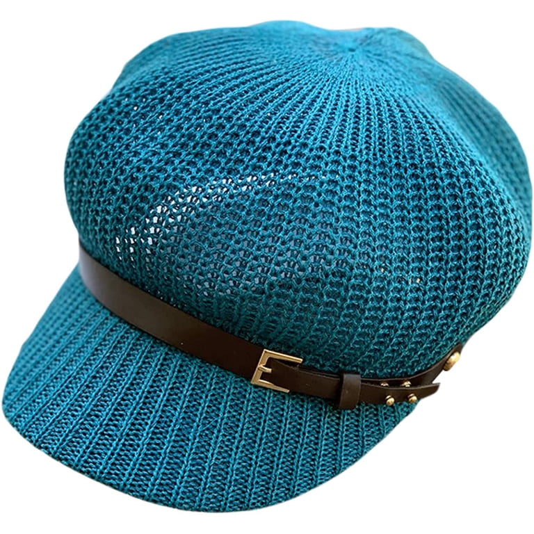 Women\'s Newsboy Cap Beret Breathable Mesh Sun Hat Beach Hats Octagonal Hat Khaki Women main image 4