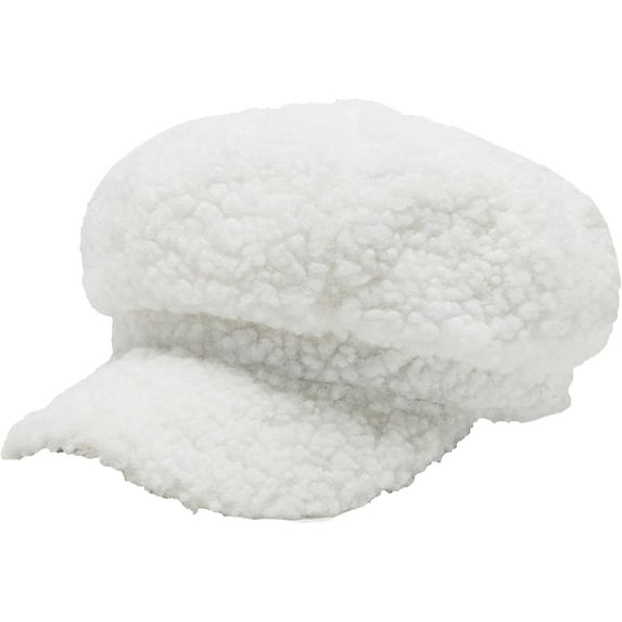 CoCopeaunts Newsboy Cap Thick Warm Winter Hat Outdoor Cabbie Hat Octagonal Beret Cap Lady Vintage Artist Painter Beret Hat