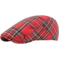 thumbnail image 1 of CoCopeaunts Newsboy Cap Unisex Cotton Plaid Berets Cap Flat Ivy Cap Adjustable Newsboy Hats for Men Women Casual Outdoor Sunhat, 1 of 8