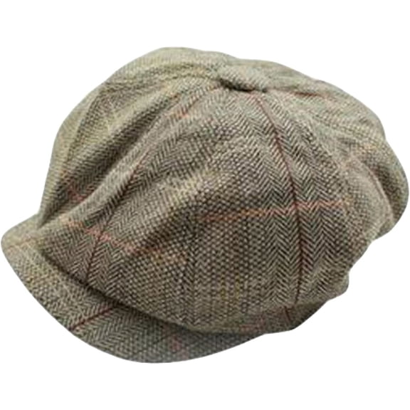 CoCopeaunts Newsboy Cap Unisex Women Men Fashion Casual Warm Plaid Octagonal Cap Autumn Retro Newsboy Hat Winter Beret Hat