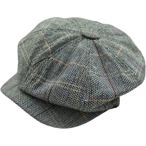 CoCopeaunts Newsboy Cap Unisex Women Men Fashion Casual Warm Plaid Octagonal Cap Autumn Retro Newsboy Hat Winter Beret Hat