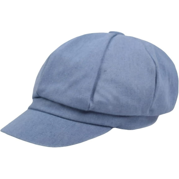 CoCopeaunts Newsboy Cap Women Girl Beret Female Vintage Duckbill Flat Cap Casual Summer Brim Octagonal Cap Cabbie Hat