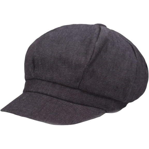 CoCopeaunts Newsboy Cap Women Girl Beret Female Vintage Duckbill Flat Cap Casual Summer Brim Octagonal Cap Cabbie Hat