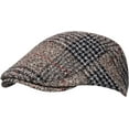 thumbnail image 1 of CoCopeaunts Newsboy Cap Woolen Plaid Mens Beret Ladies Beret Literary Youth Cabbie Hat Ivy Cap Peaked Cap Winter Hat, 1 of 7