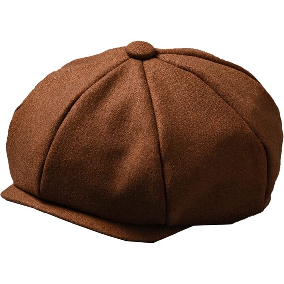 CoCopeaunts Newsboy Cap for Men 8 Panels Hat Spring Autumn Classic Octagonal Hat Flat Caps Women Beret Hats for Women