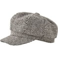 thumbnail image 1 of CoCopeaunts Newsboy Hat Octagonal Hat Women Winter Stripe Cap British France Retro Fashion Newsboy Cap Solid Beret Painter Cap, 1 of 7