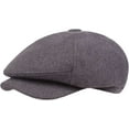 thumbnail image 1 of CoCopeaunts Newsboy Hat Wool Felt Cap Retro Beret Hats for Men Vintage Male Newsboy Caps Octagonal Flat Ivy Caps Men Berets Cap, 1 of 8