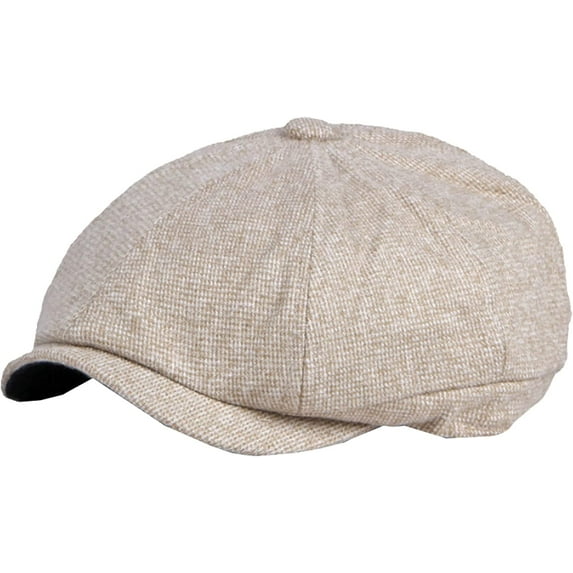 CoCopeaunts Newsboy Hats for Men Autumn Winter Hat Thick Warm Octagonal Newsboy Cap Retro Artist Painter Beret Hat Flat Ivy Cap