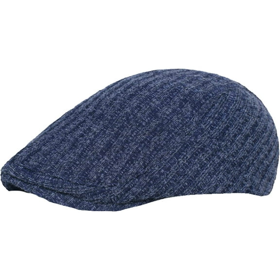 CoCopeaunts Newsboy Hats for Men Autumn Winter Knitted Hat Adjustable Beret Male Female Vintage Beret Hat Retro Ivy Newsboy Cap