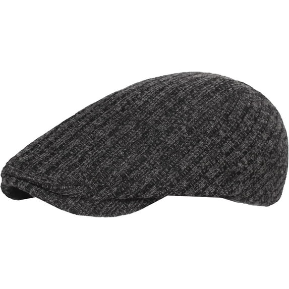 CoCopeaunts Newsboy Hats for Men Autumn Winter Knitted Hat Adjustable Beret Male Female Vintage Beret Hat Retro Ivy Newsboy Cap