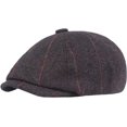 thumbnail image 1 of CoCopeaunts Newsboy Hats for Men Beret Vintage Retro Octagonal Newsboy Cap Autumn Winter Artist Painter Plaid Beret Hat, 1 of 7