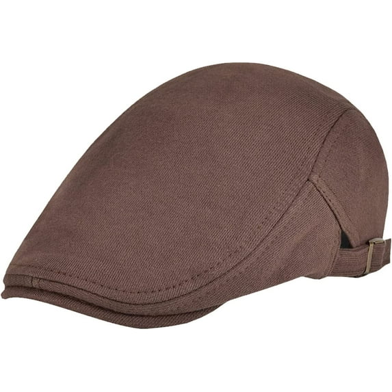 CoCopeaunts Newsboy Hats for Men Cotton Flat Ivy Cap Men Women Soft Solid Color Driving Cabbie Hat Adjustable Newsboy Cap
