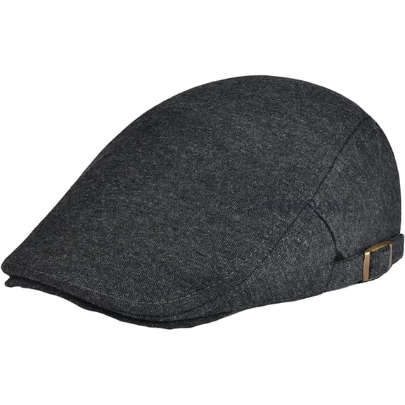 CoCopeaunts Newsboy Hats for Men Cotton Flat Ivy Cap Men Women Soft Solid Color Driving Cabbie Hat Adjustable Newsboy Cap
