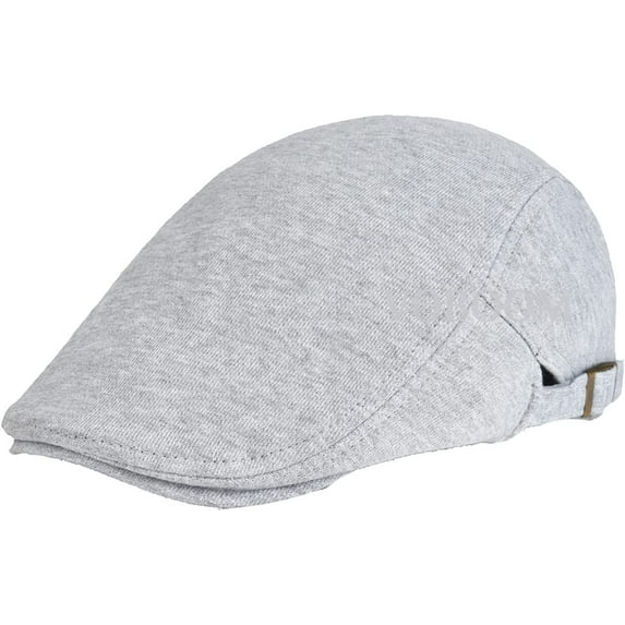 CoCopeaunts Newsboy Hats for Men Cotton Flat Ivy Cap Men Women Soft Solid Color Driving Cabbie Hat Adjustable Newsboy Cap