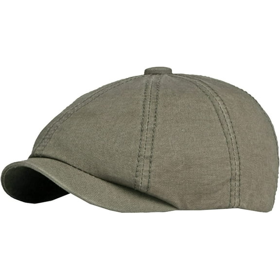 CoCopeaunts Newsboy Hats for Men Solid Plain Beret Adjustable Octagonal Newsboy Cap Unisex Vintage Artist Painter Beret Hat