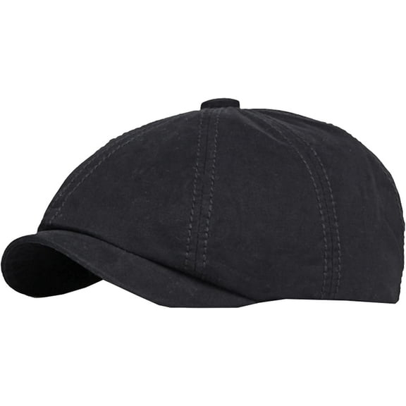 CoCopeaunts Newsboy Hats for Men Solid Plain Beret Adjustable Octagonal Newsboy Cap Unisex Vintage Artist Painter Beret Hat