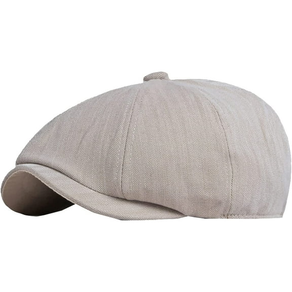 CoCopeaunts Newsboy Hats for Men Solid Plain Flat Cap Vintage Artist Painter Ivy Hat Octagonal Newsboy Cap Retro Beret Hat