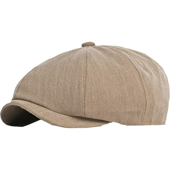 CoCopeaunts Newsboy Hats for Men Solid Plain Flat Cap Vintage Artist Painter Ivy Hat Octagonal Newsboy Cap Retro Beret Hat
