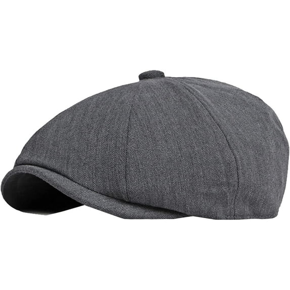 CoCopeaunts Newsboy Hats for Men Solid Plain Flat Cap Vintage Artist Painter Ivy Hat Octagonal Newsboy Cap Retro Beret Hat