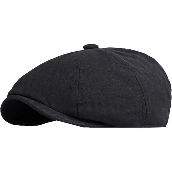 CoCopeaunts Newsboy Hats for Men Solid Plain Flat Cap Vintage Artist Painter Ivy Hat Octagonal Newsboy Cap Retro Beret Hat